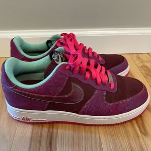 Nike Air Force One - Vintage Cherrywood Purple Mens AF 1 Sneaker Size 9 Low Top
